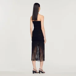 Abito Bustier Sfrangiato><noscript><img width=