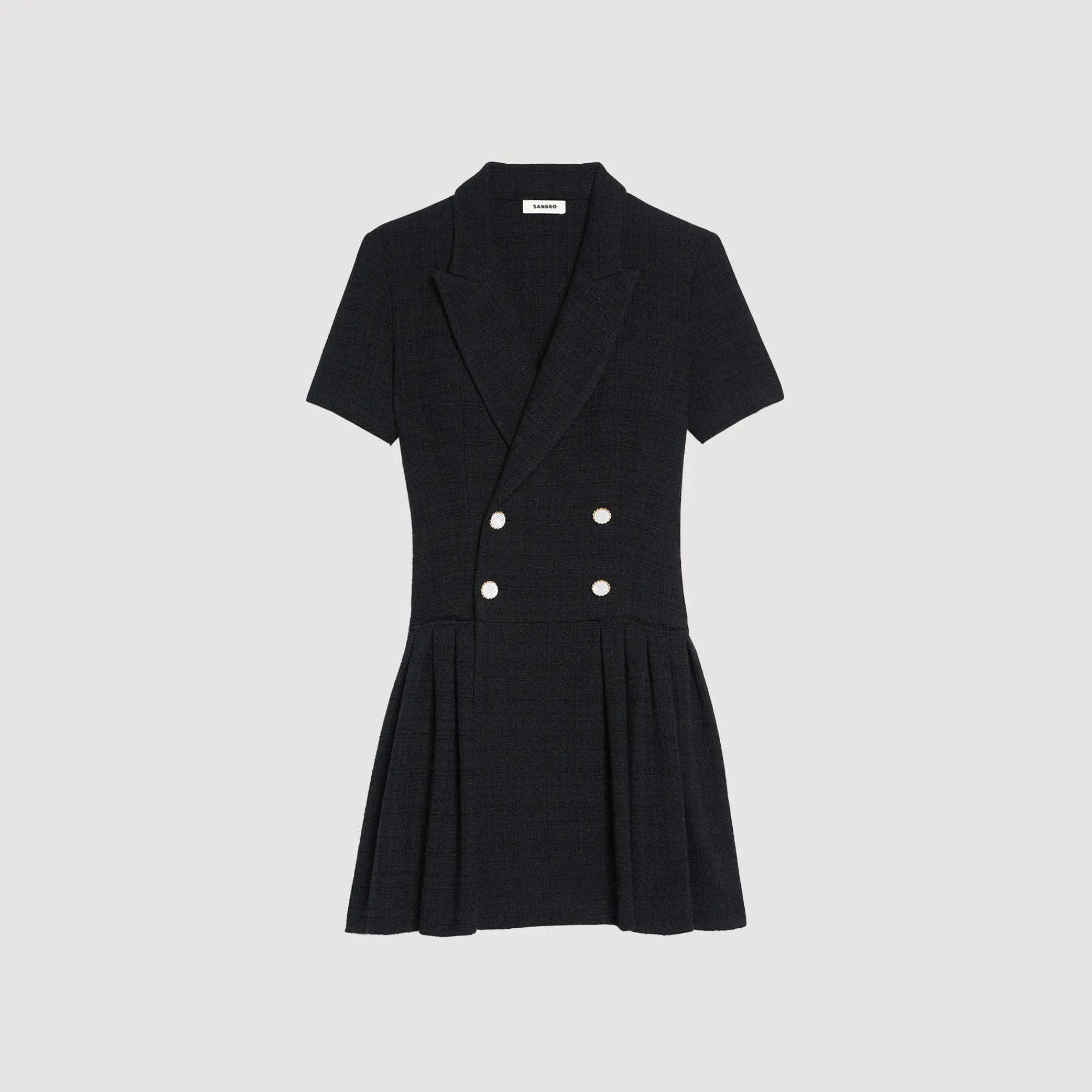 Abito Cappotto Corto In Tweed>Sandro Paris Best Sale