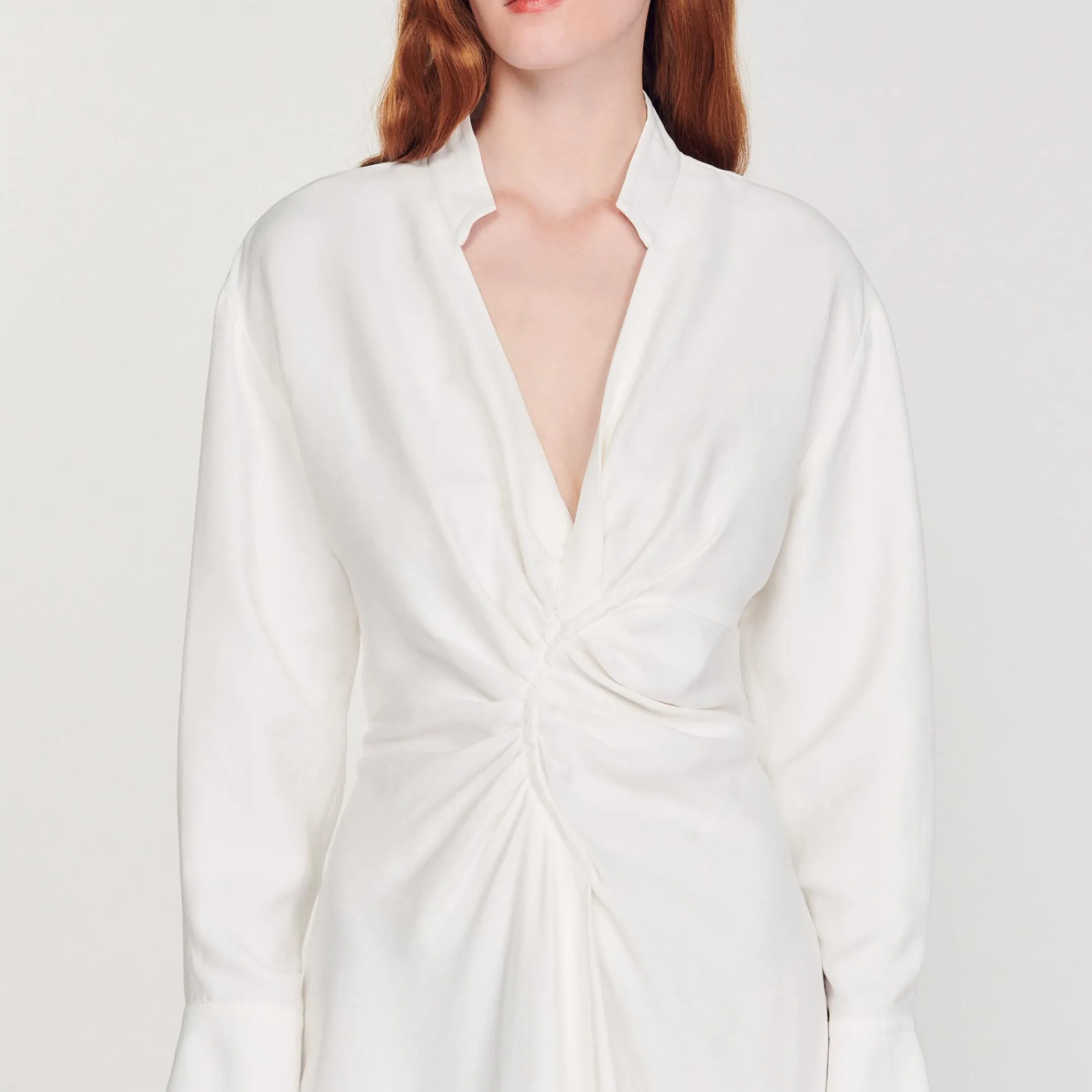 Abito Corto A Maniche Lunghe>Sandro Paris Shop