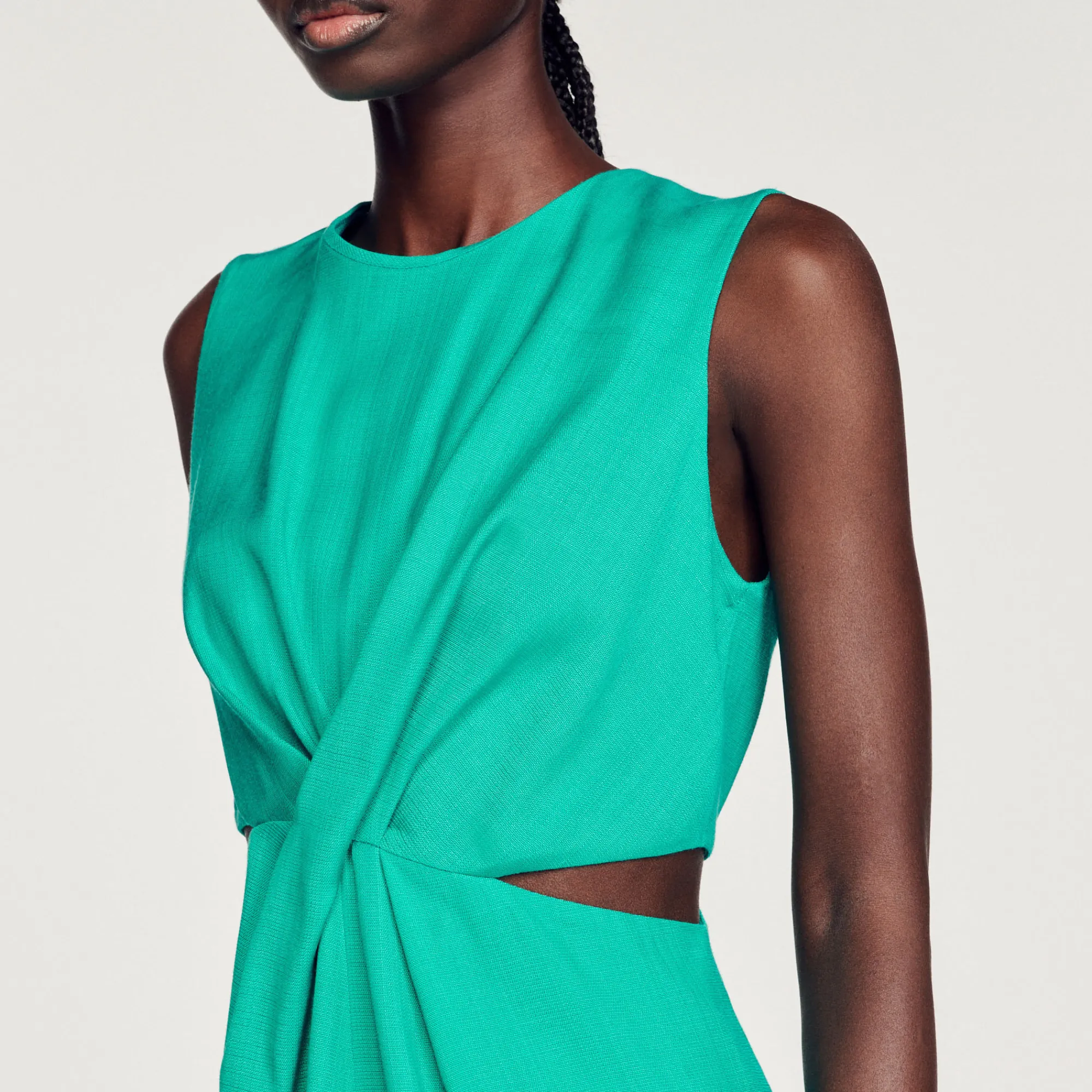 Abito Corto Con Aperture>Sandro Paris Online