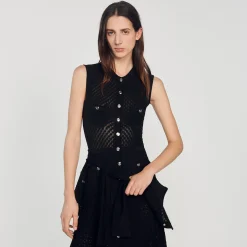 Abito Lungo In Maglia><noscript><img width=