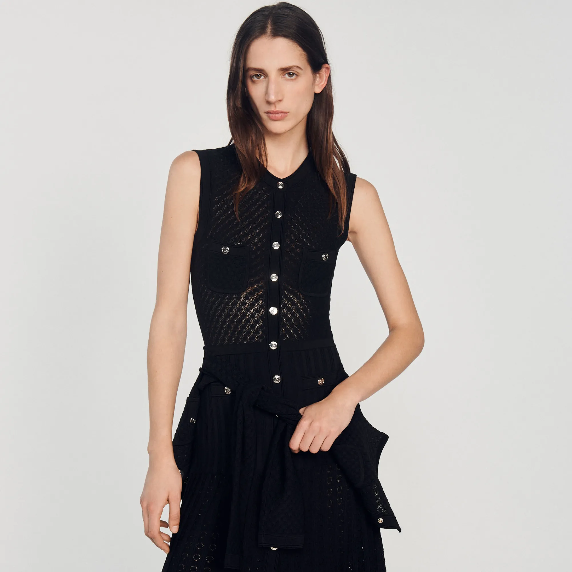 Abito Lungo In Maglia>Sandro Paris Best Sale