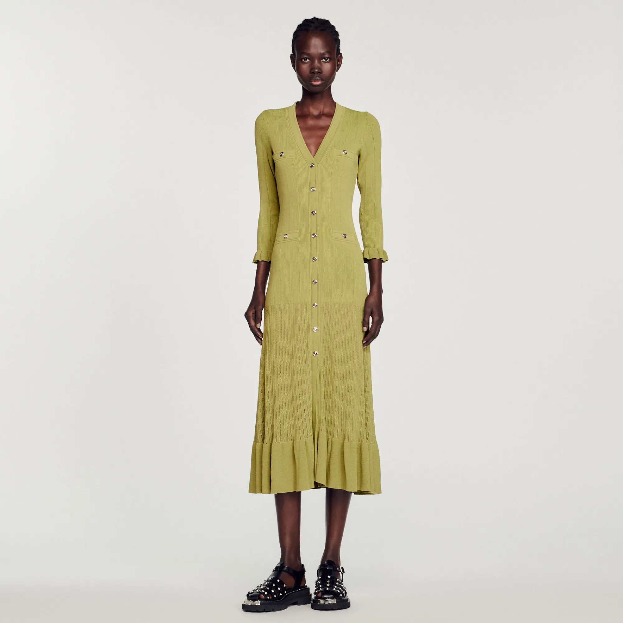 Abito Lungo In Maglia>Sandro Paris Cheap