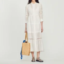 Abito Lungo In Pizzo>Sandro Paris Online