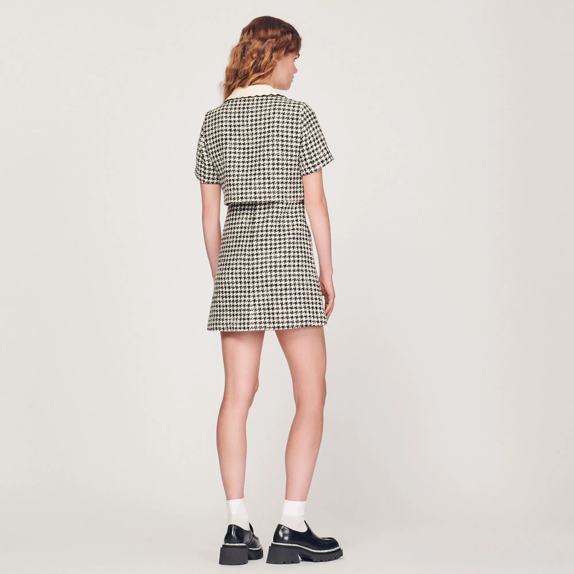Abito Trompe L'Oeil In Tweed>Sandro Paris Fashion
