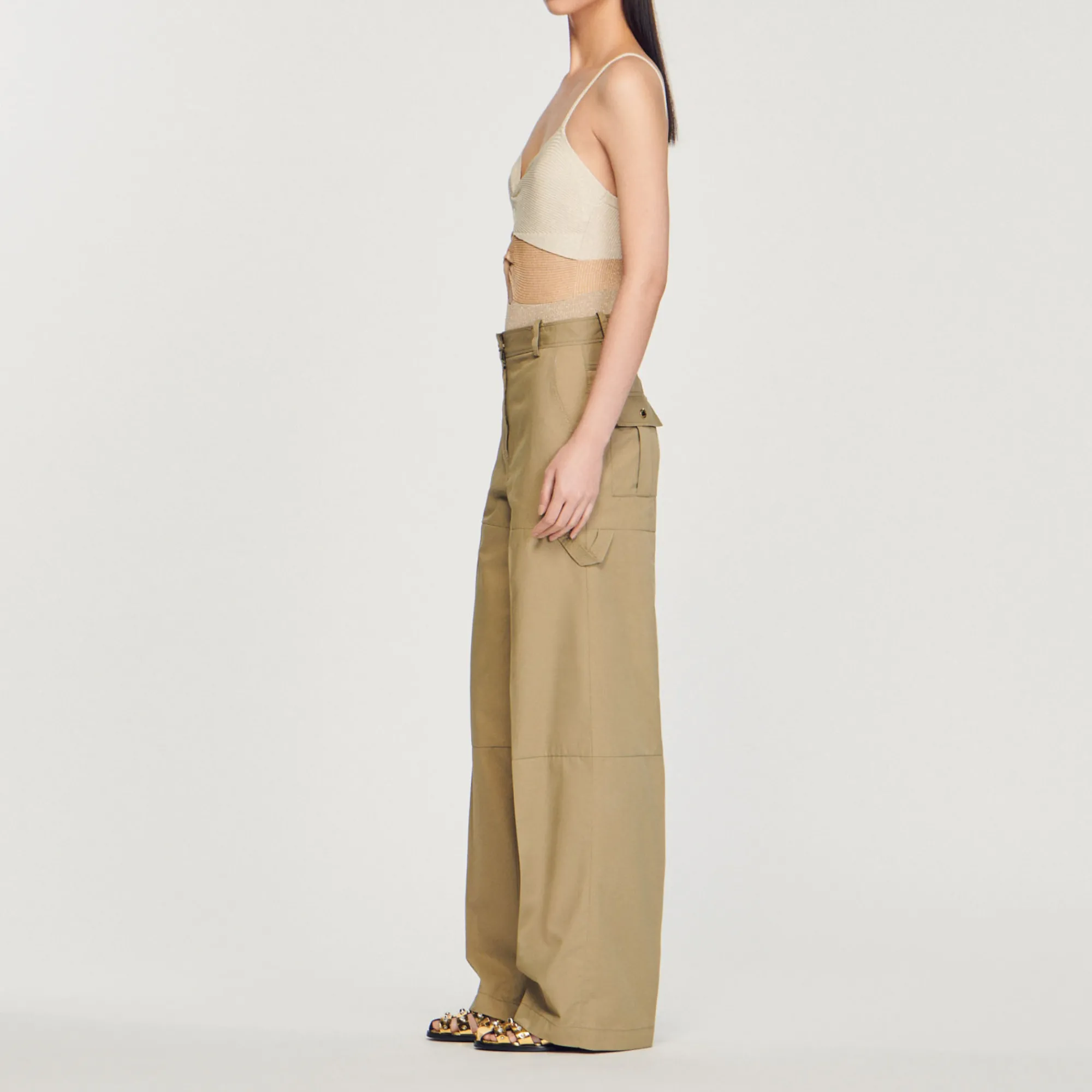 Body In Maglia Metallizzata>Sandro Paris Best Sale