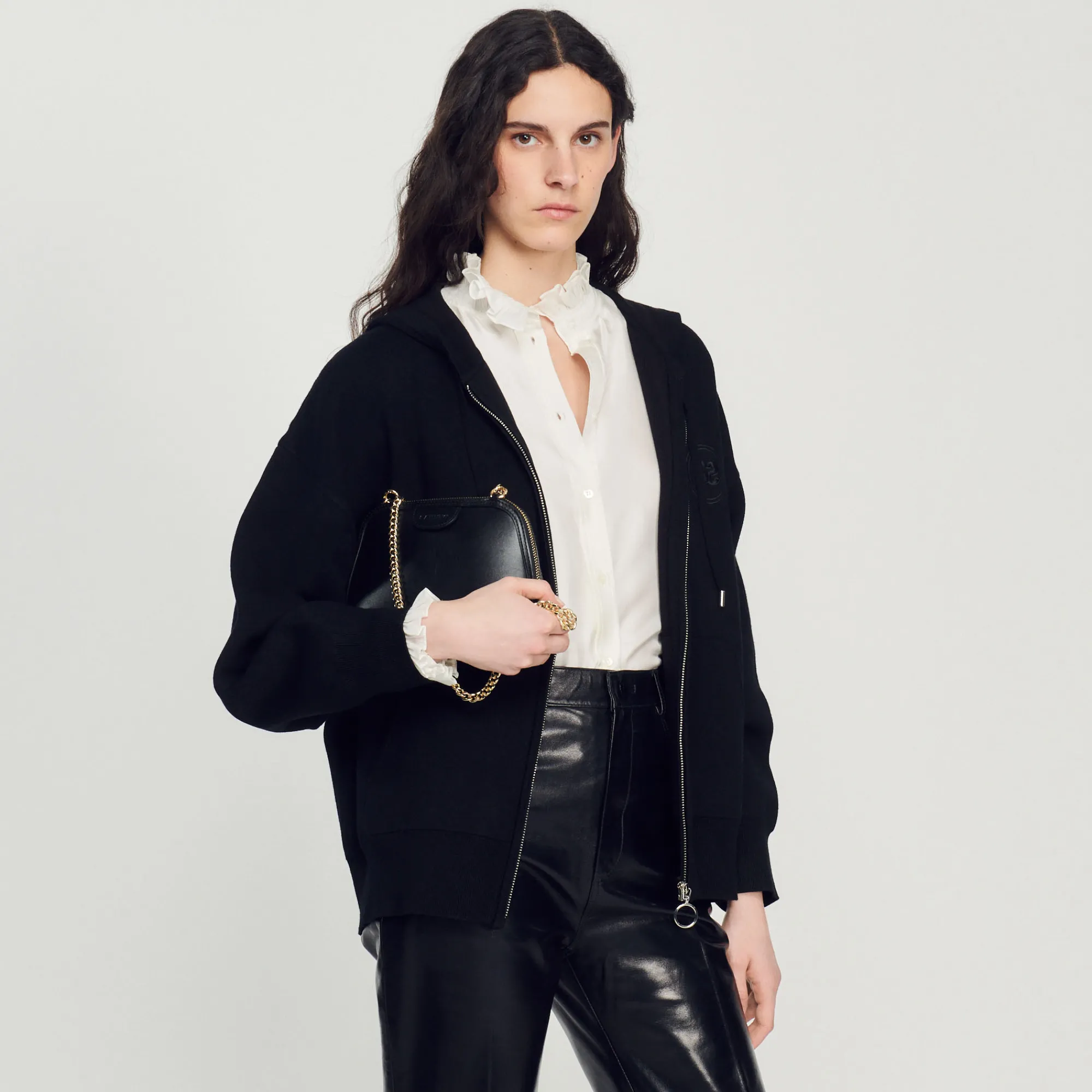 Borsa Rittah In Pelle Liscia>Sandro Paris Discount