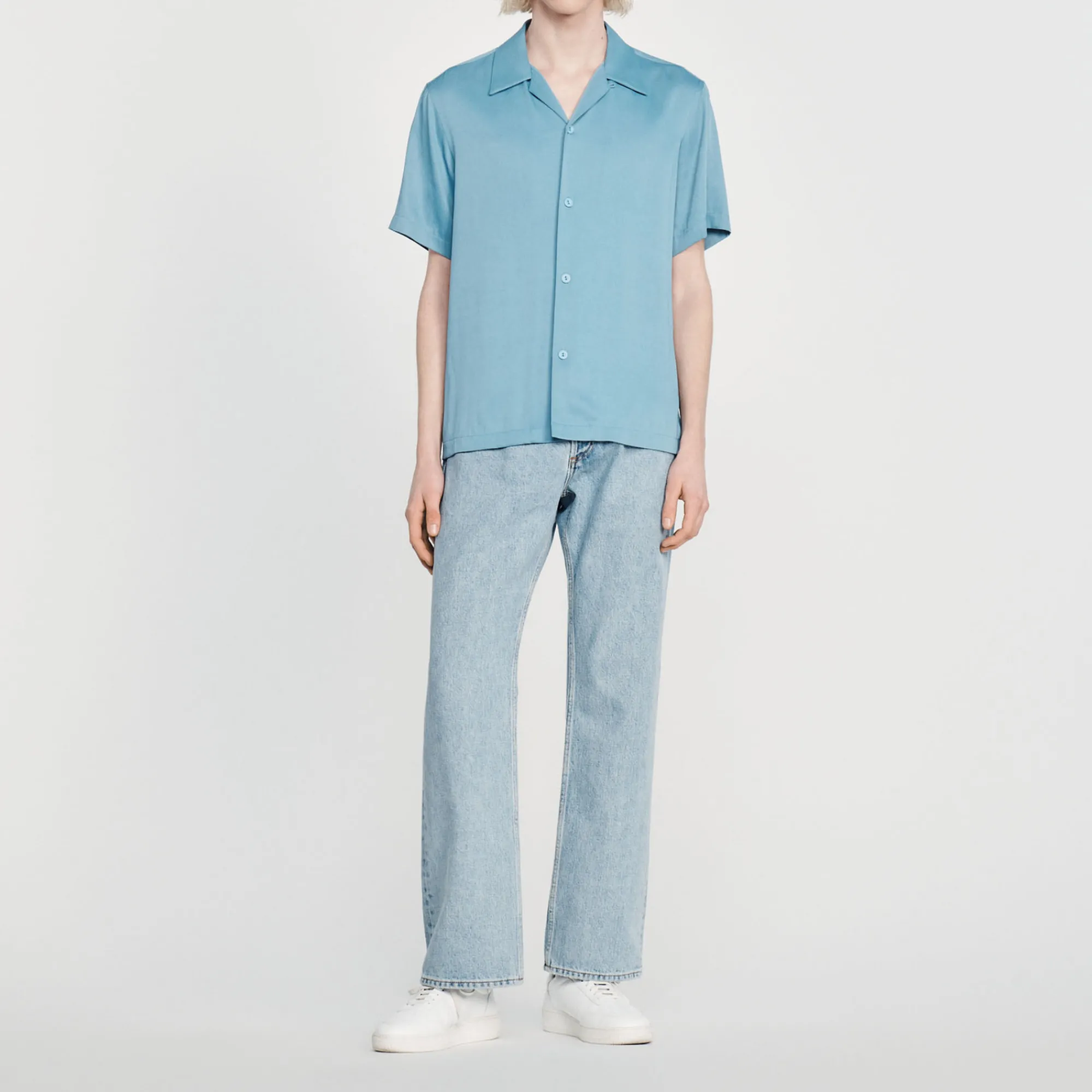 Camicia A Maniche Corte>Sandro Paris Best Sale
