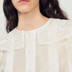 Camicia Con Colletto In Pizzo><noscript><img width=