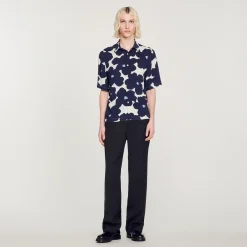 Camicia Con Stampa Floreale>Sandro Paris Outlet