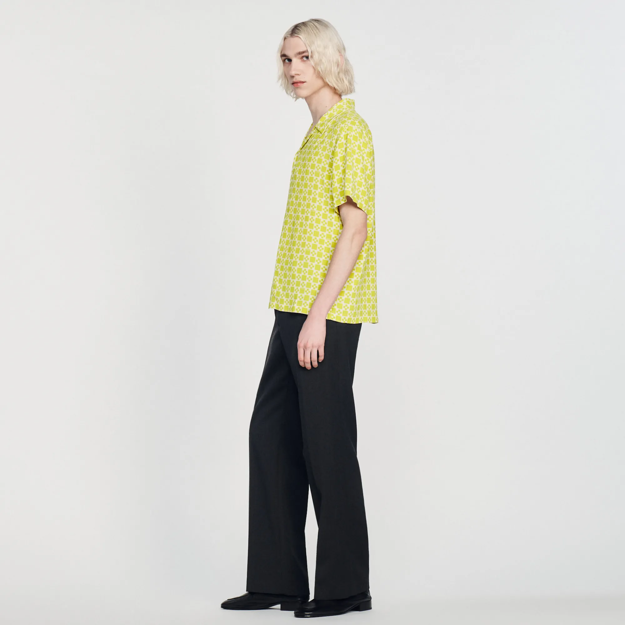Camicia Fluida A Maniche Corte>Sandro Paris Fashion