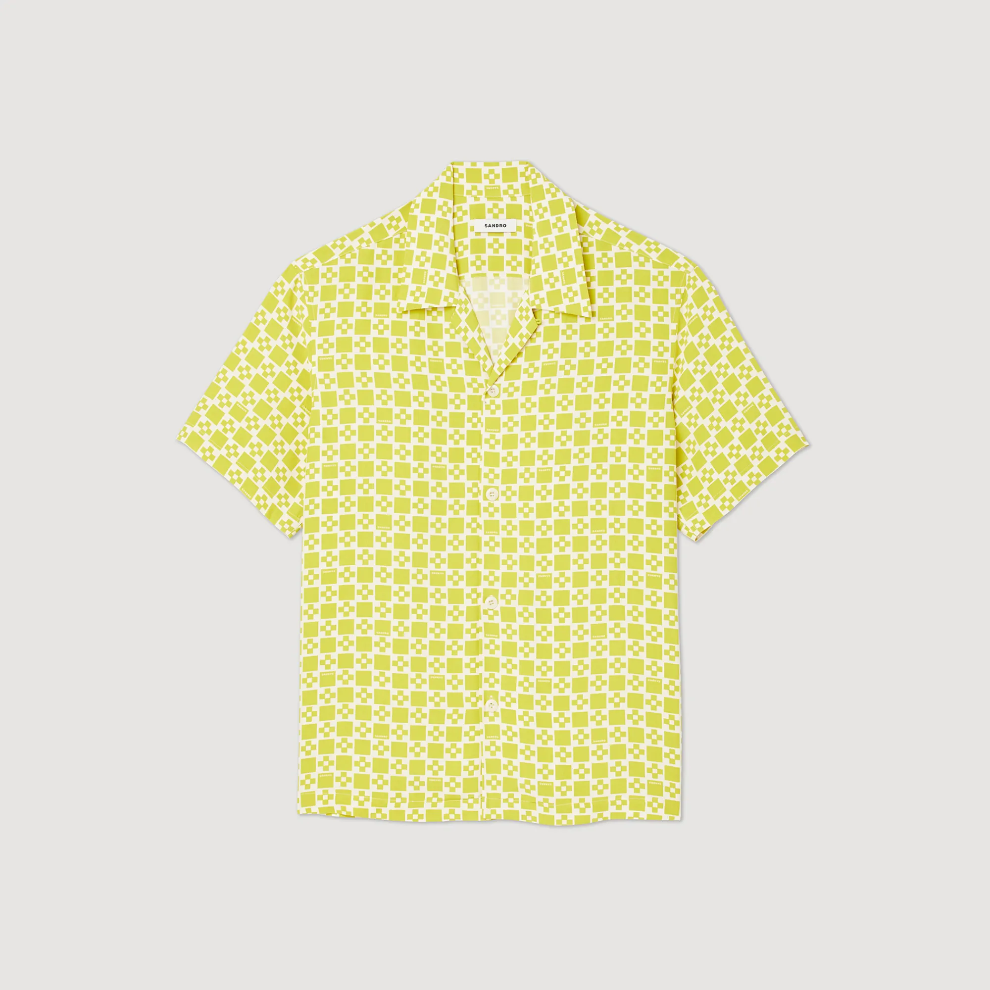 Camicia Fluida A Maniche Corte>Sandro Paris Fashion