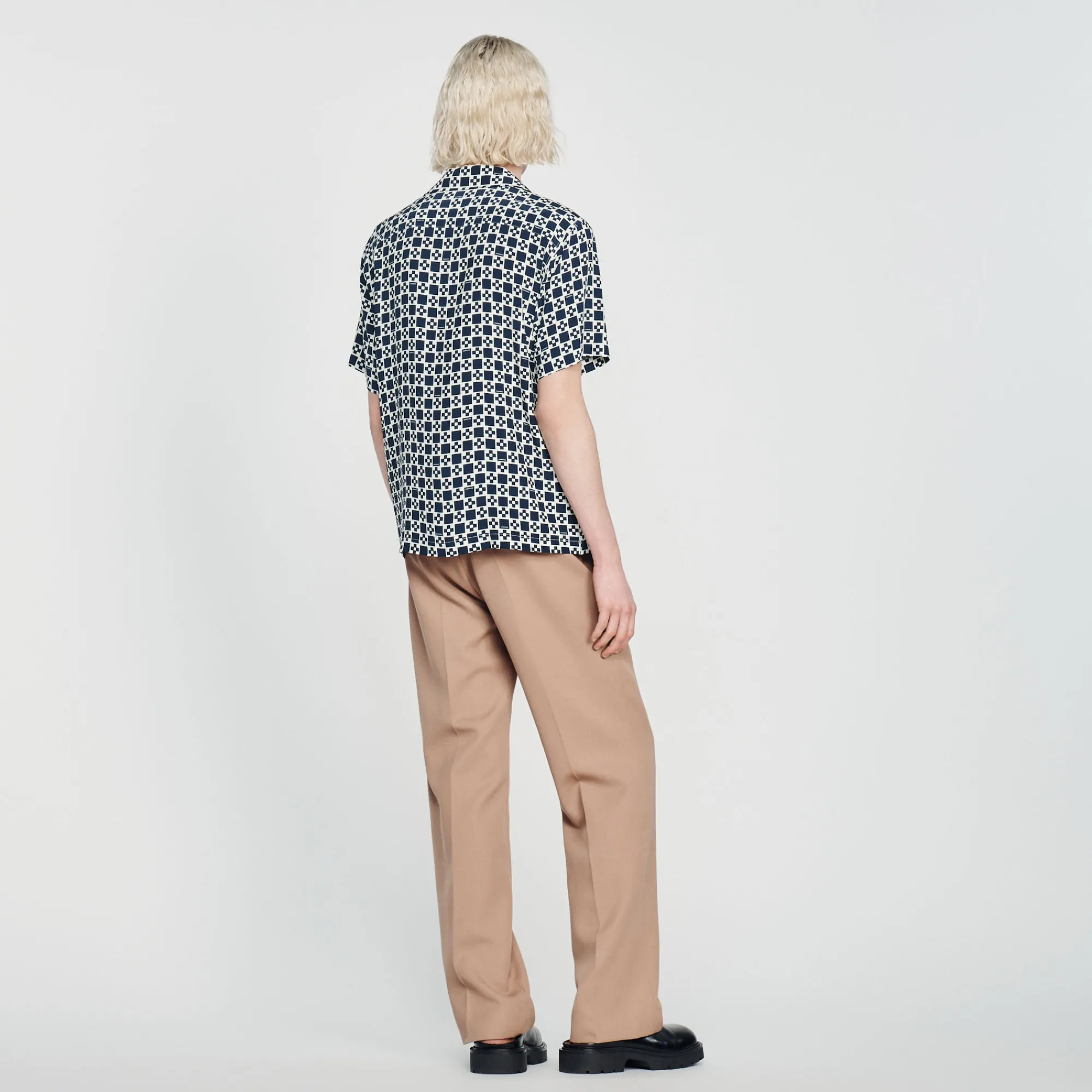 Camicia Fluida A Maniche Corte>Sandro Paris Sale