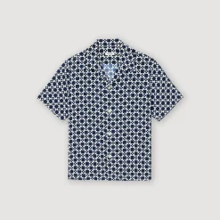 Camicia Fluida A Maniche Corte><noscript><img width=