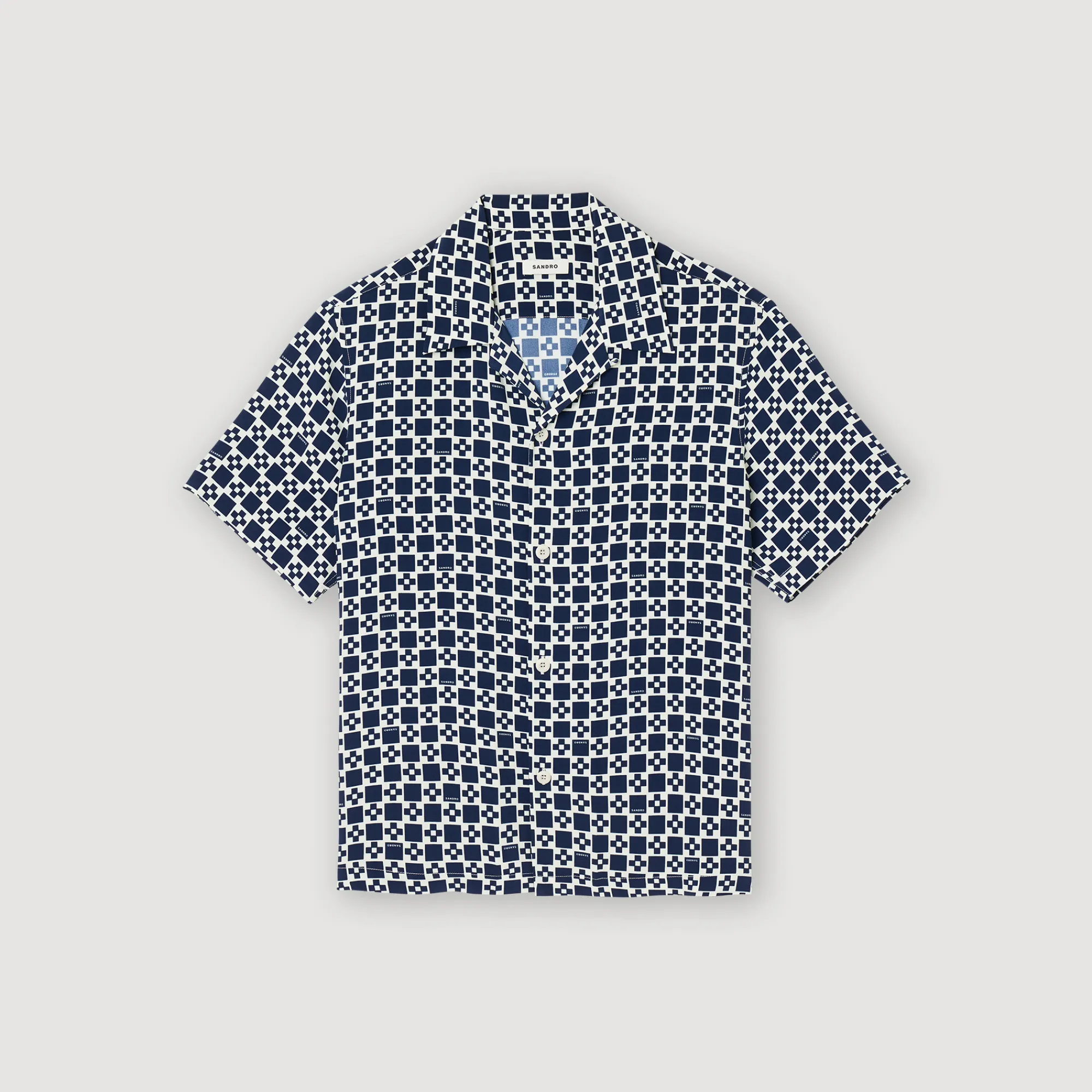 Camicia Fluida A Maniche Corte>Sandro Paris Sale
