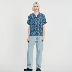 Camicia Fluida A Maniche Corte><noscript><img width=