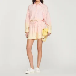 Camicia Larga Tie Dye>Sandro Paris Hot