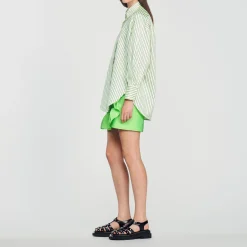 Camicia Oversize A Righe><noscript><img width=