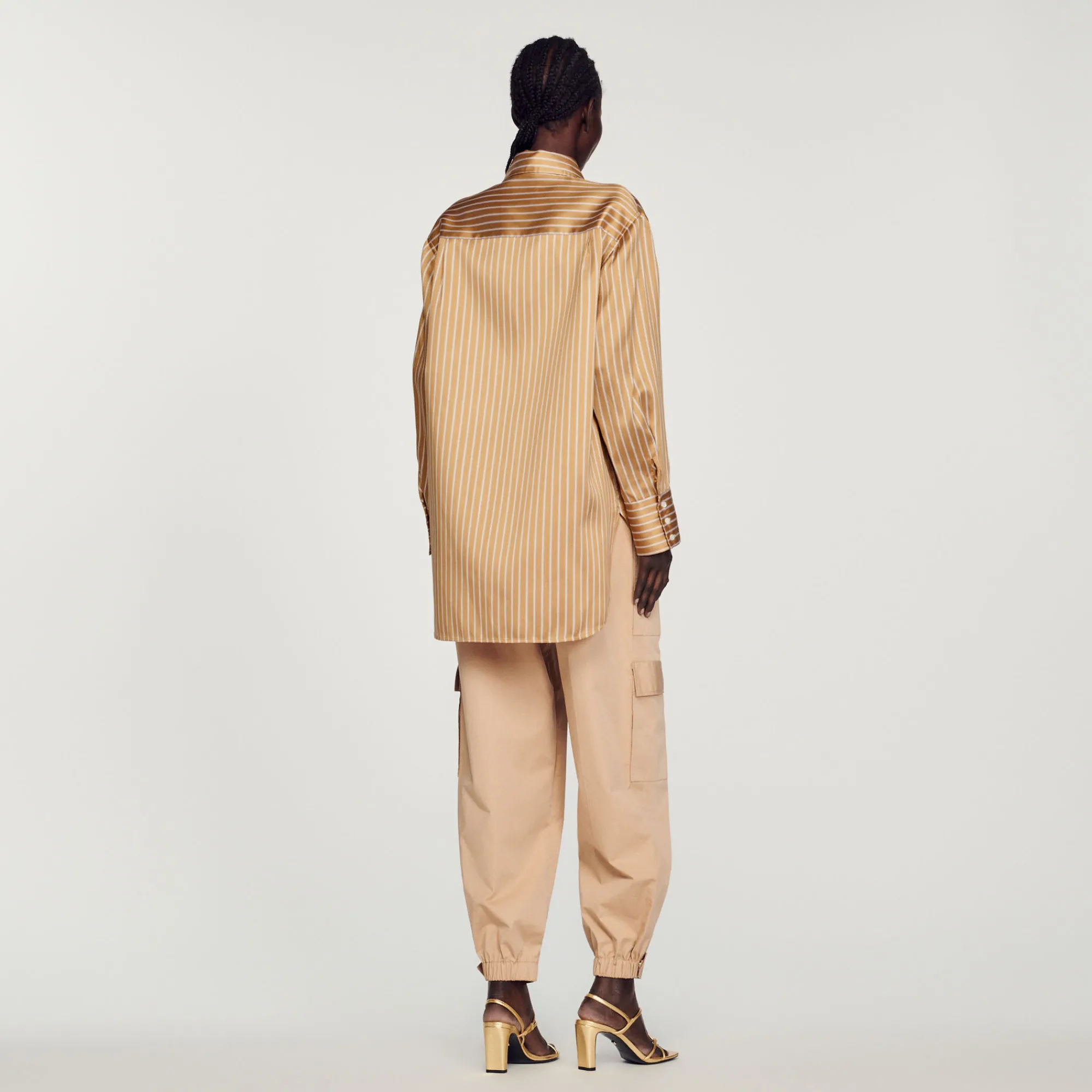 Camicia Oversize A Righe>Sandro Paris Shop