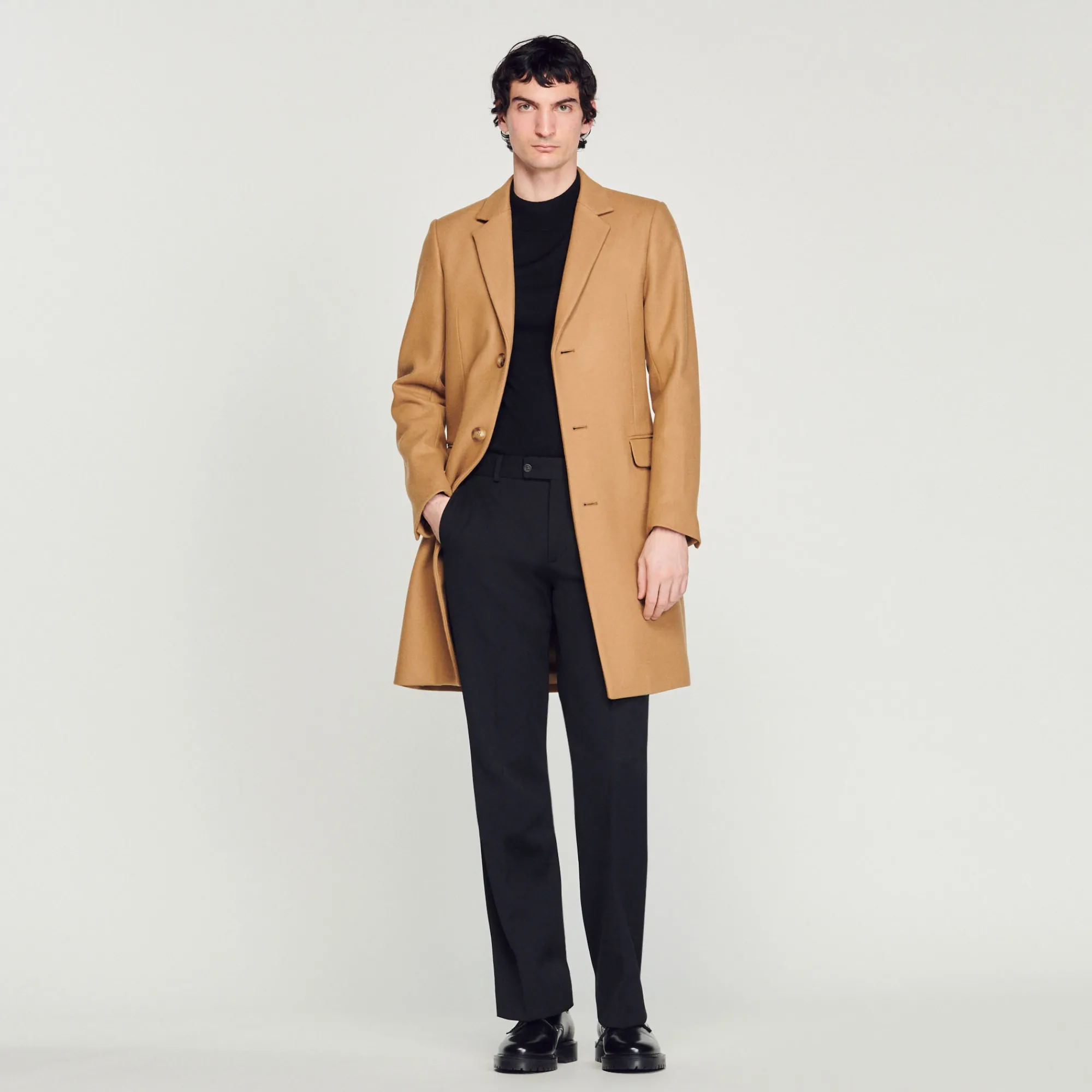 Cappotto In Lana>Sandro Paris Discount