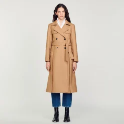 Cappotto Lungo Stile Trench>Sandro Paris Hot