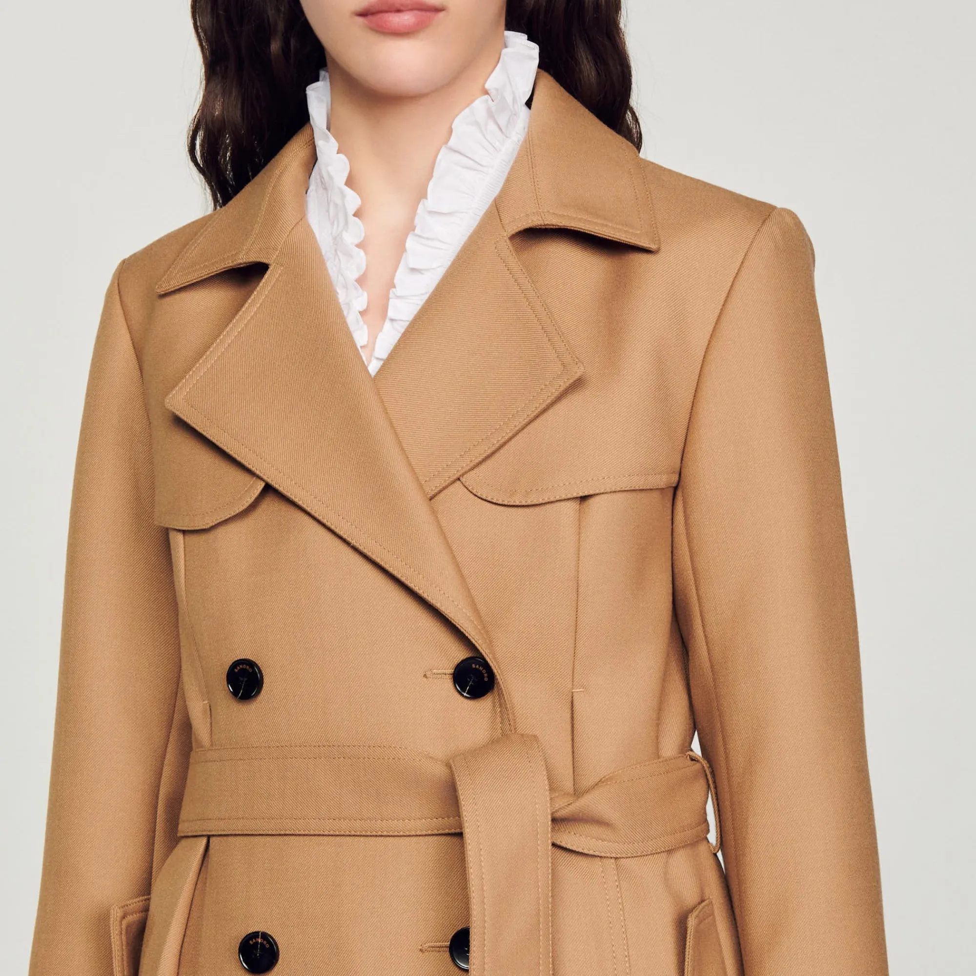 Cappotto Lungo Stile Trench>Sandro Paris Hot