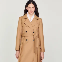 Cappotto Lungo Stile Trench><noscript><img width=