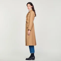Cappotto Lungo Stile Trench><noscript><img width=