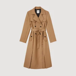Cappotto Lungo Stile Trench><noscript><img width=