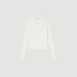 Cardigan Corto A Coste><noscript><img width=