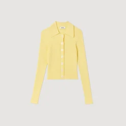 Cardigan Corto A Coste><noscript><img width=