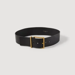 Cintura Alta In Pelle>Sandro Paris Shop