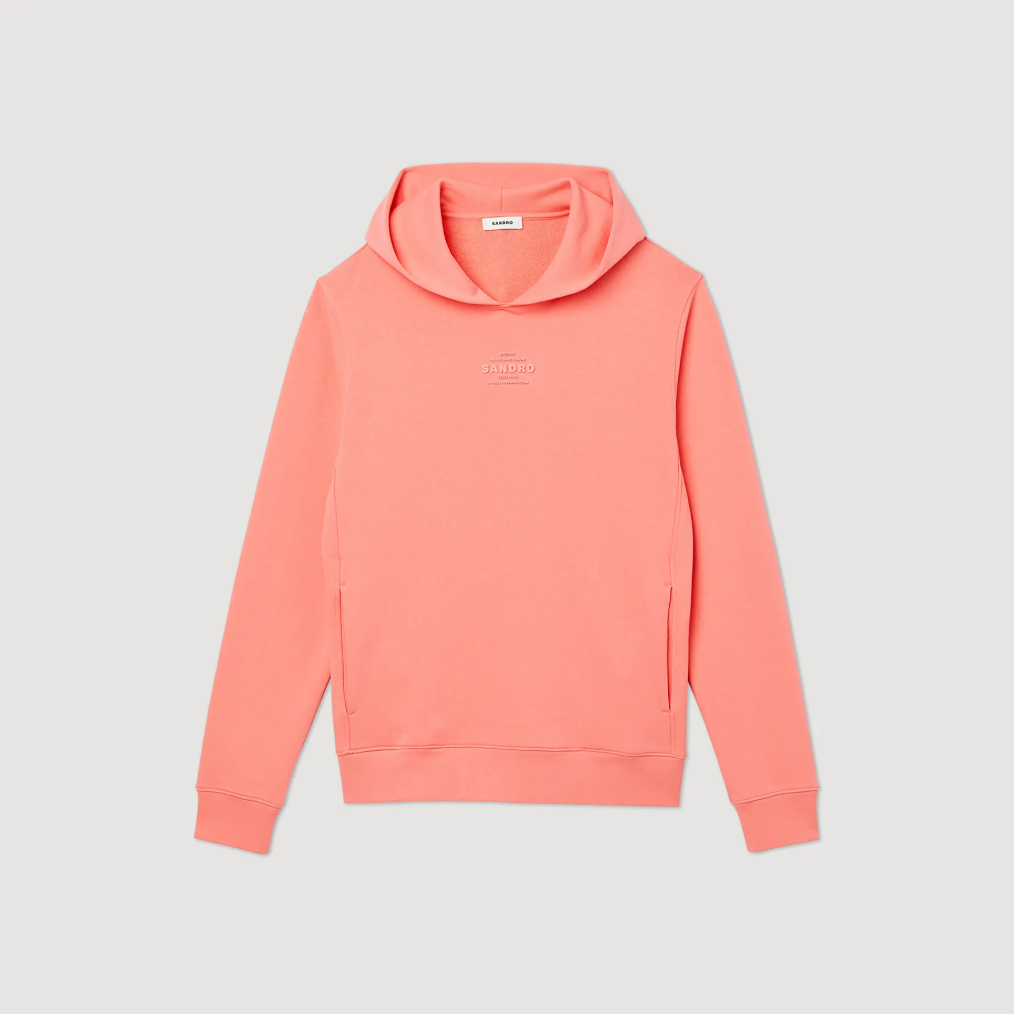 Felpa Con Cappuccio E Logo In Gomma>Sandro Paris Online