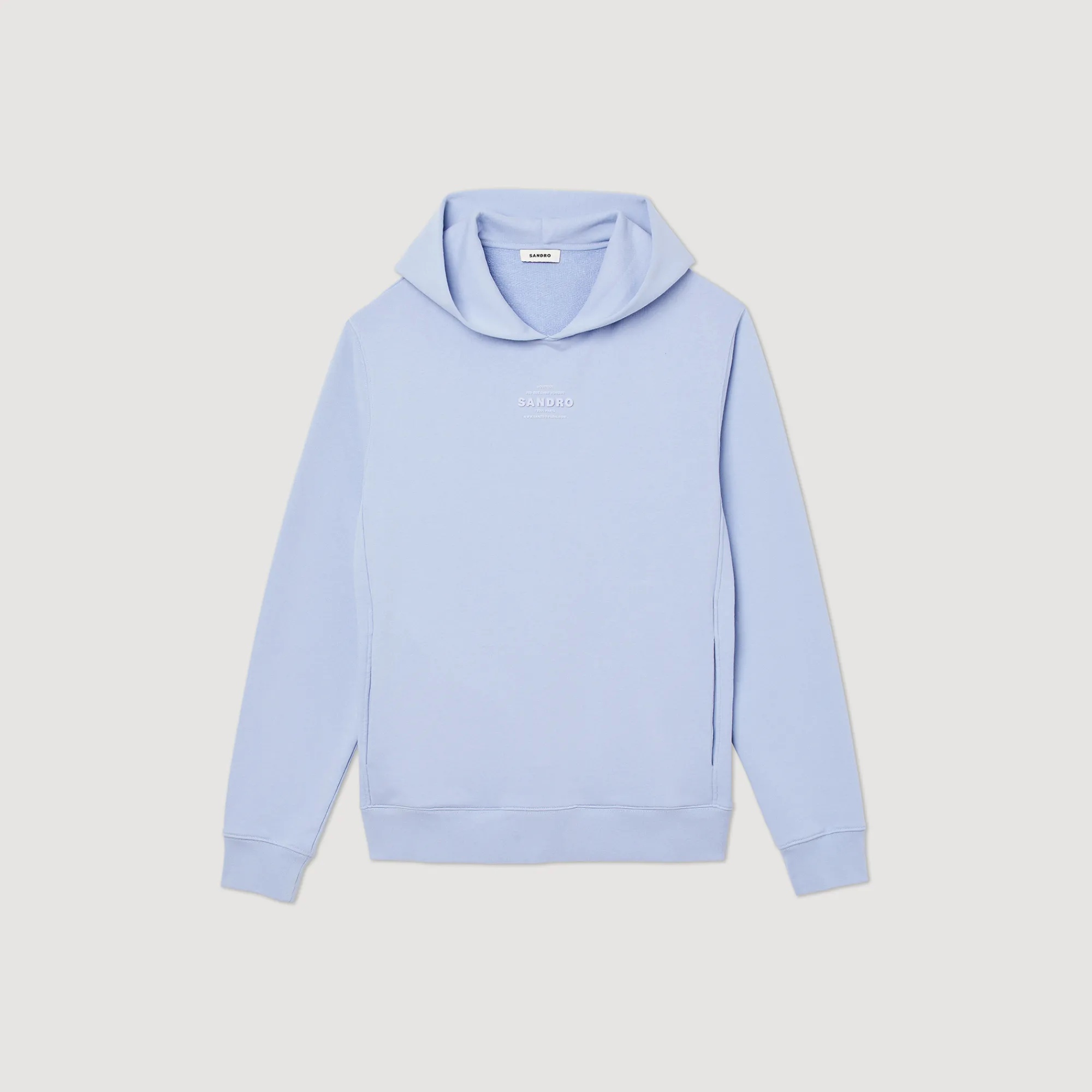 Felpa Con Cappuccio E Logo In Gomma>Sandro Paris Discount
