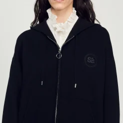 Felpa Con Zip Oversize><noscript><img width=