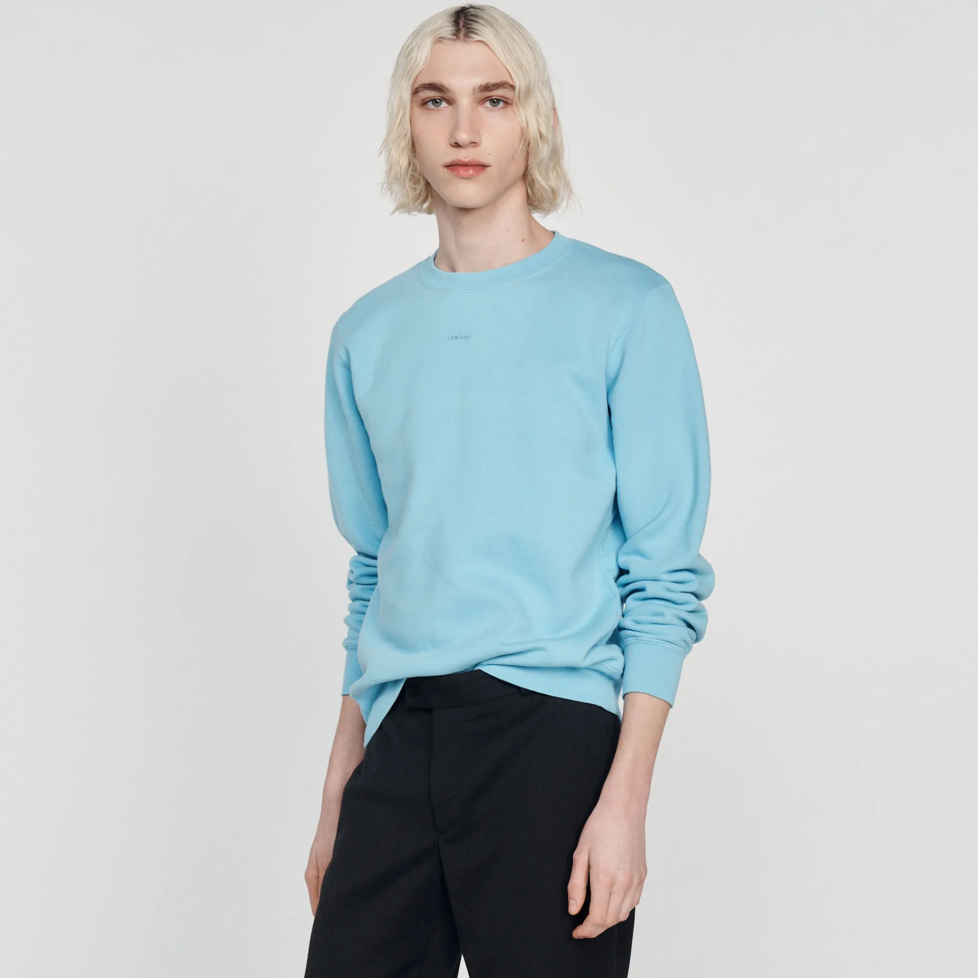 Felpa In Tessuto Ricamato>Sandro Paris Clearance
