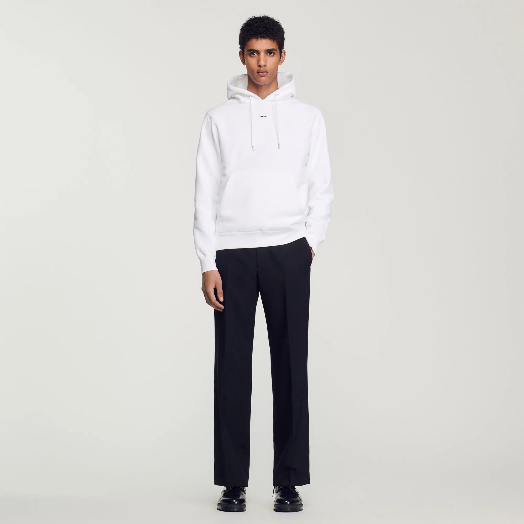 Felpa Uomo Ricamata In Cotone Biologico>Sandro Paris Fashion
