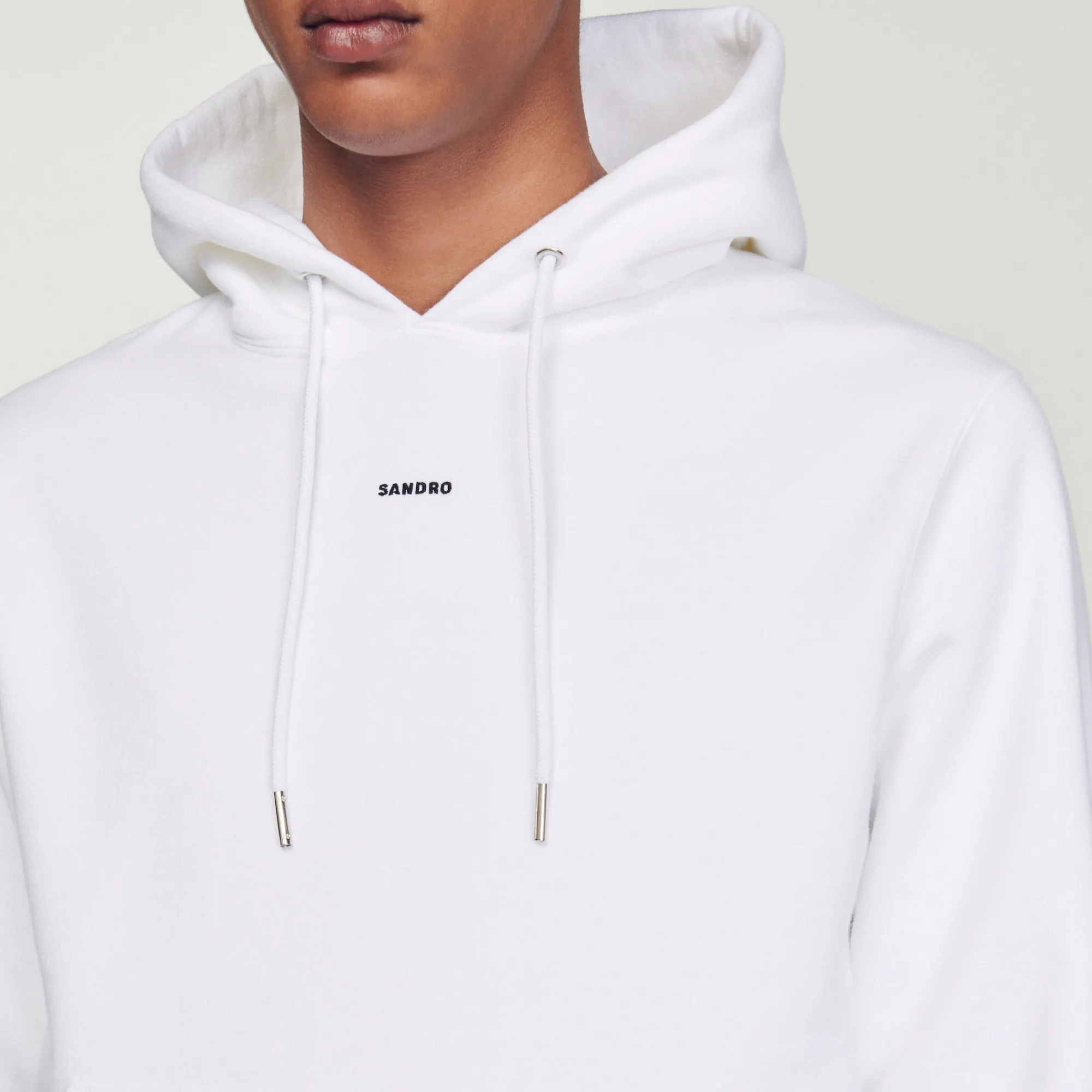 Felpa Uomo Ricamata In Cotone Biologico>Sandro Paris Fashion