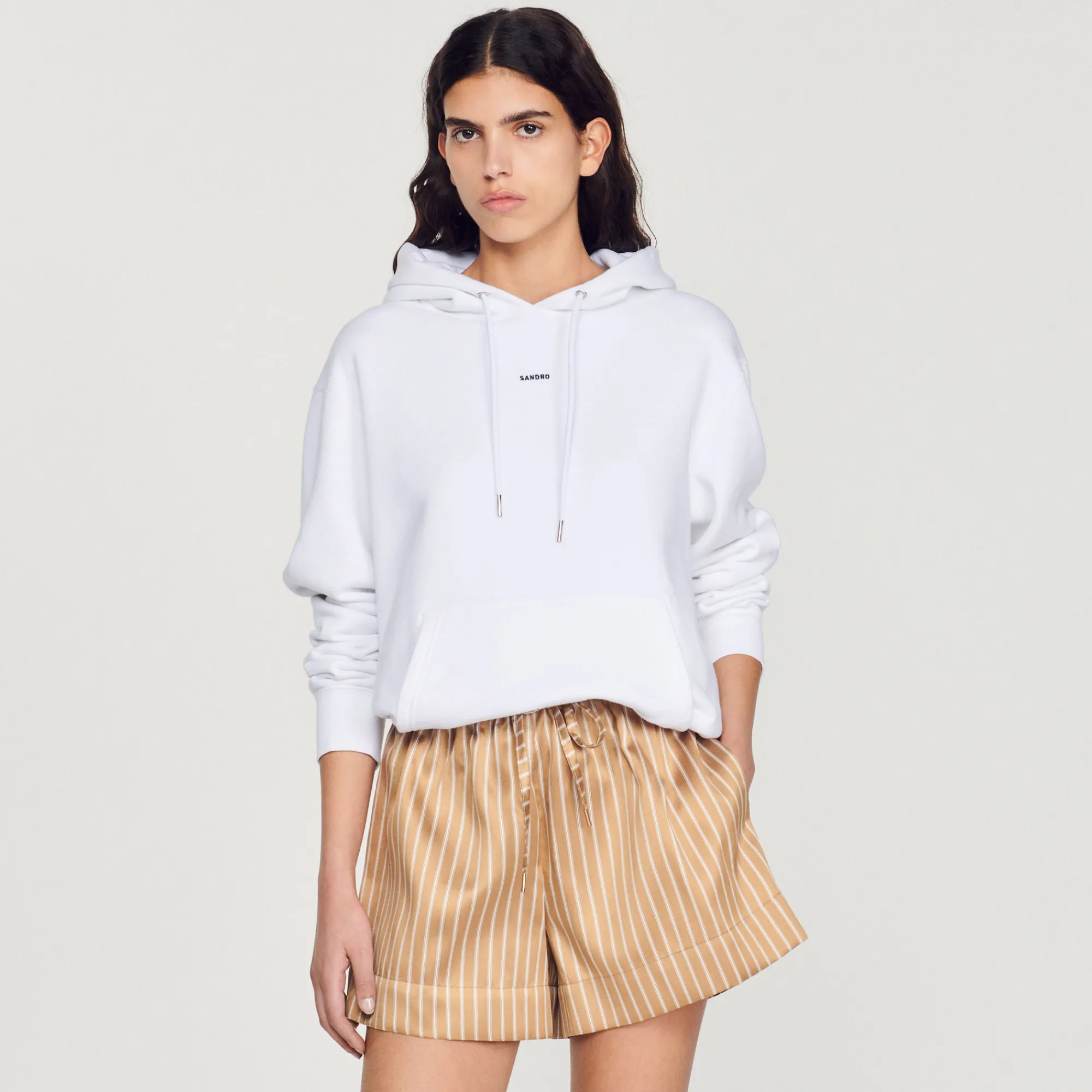 Felpa Uomo Ricamata In Cotone Biologico>Sandro Paris Fashion