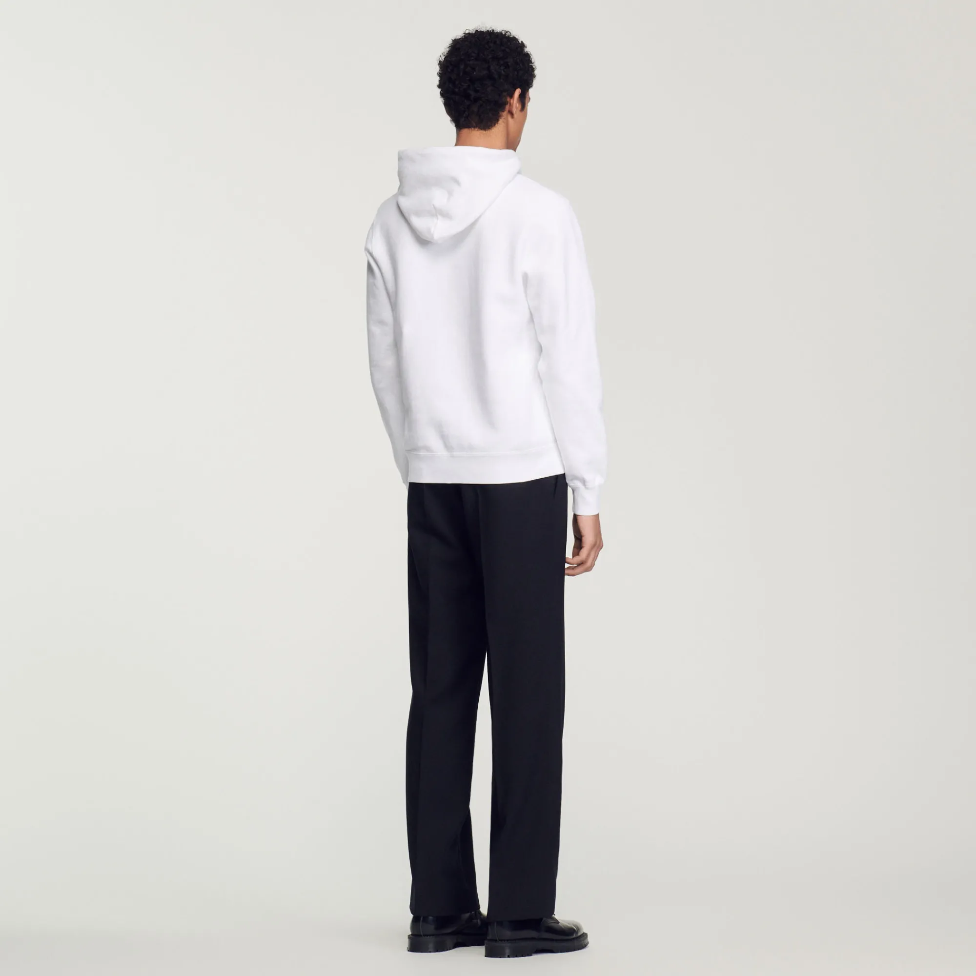 Felpa Uomo Ricamata In Cotone Biologico>Sandro Paris Fashion
