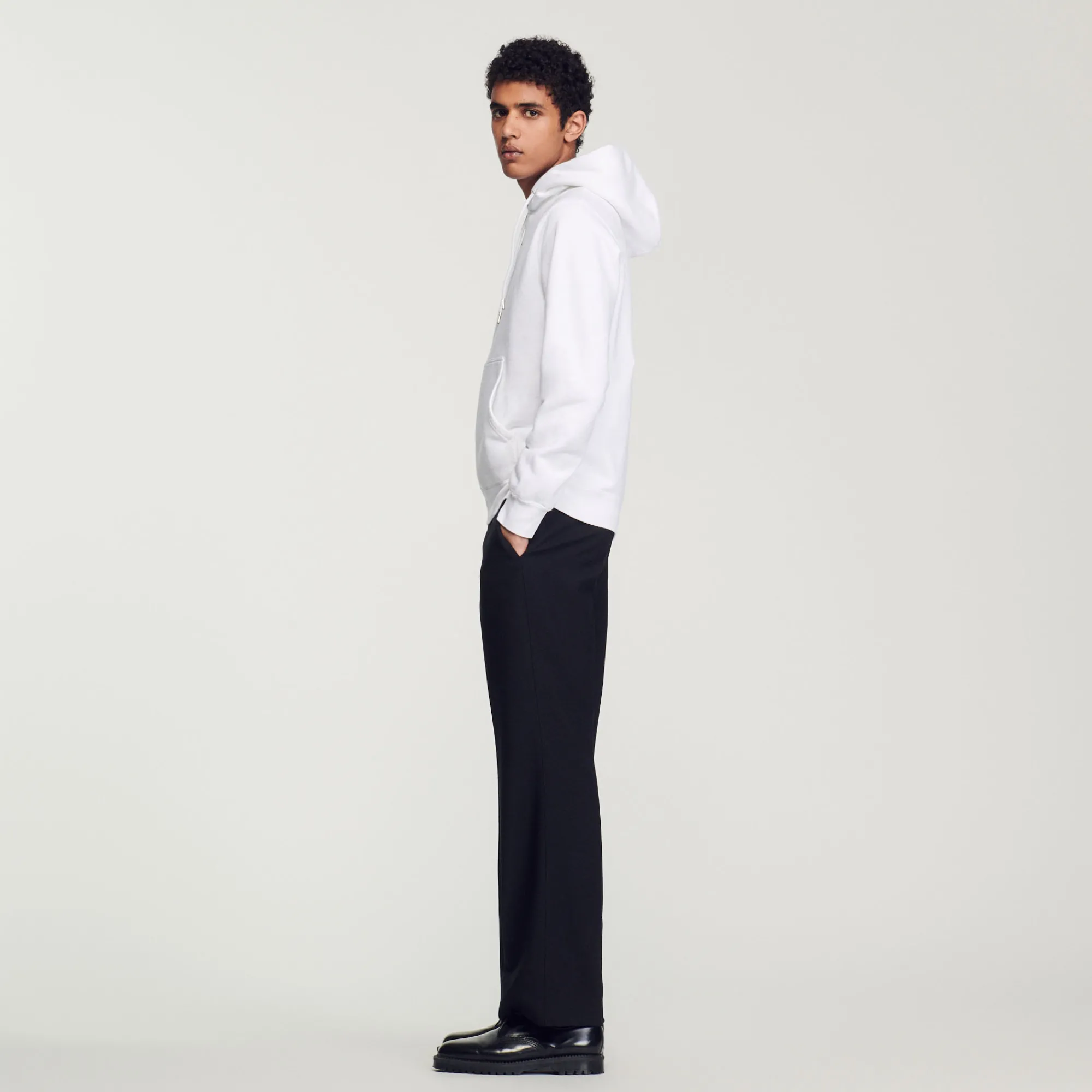 Felpa Uomo Ricamata In Cotone Biologico>Sandro Paris Fashion