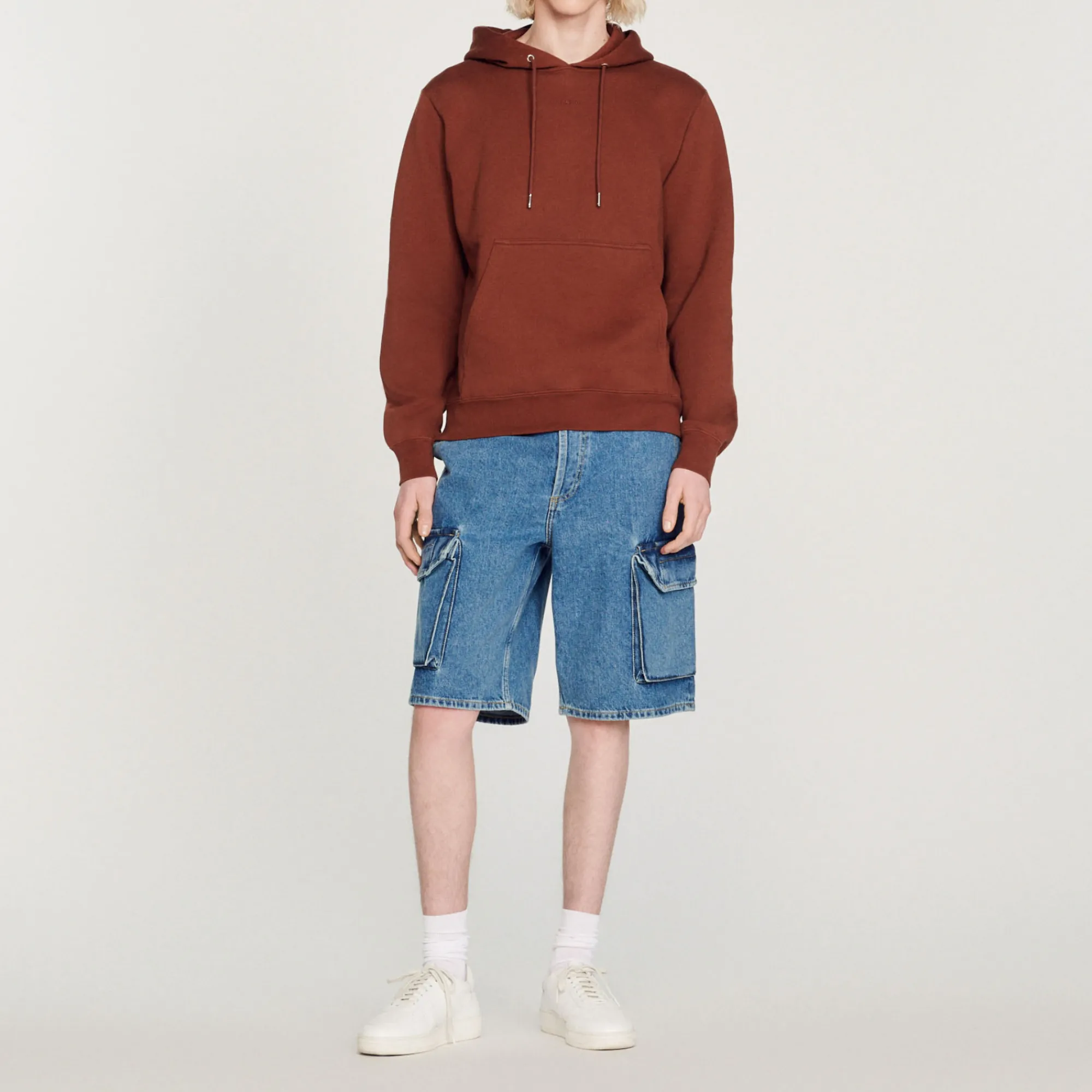 Felpa Uomo Ricamata In Cotone Biologico>Sandro Paris Fashion