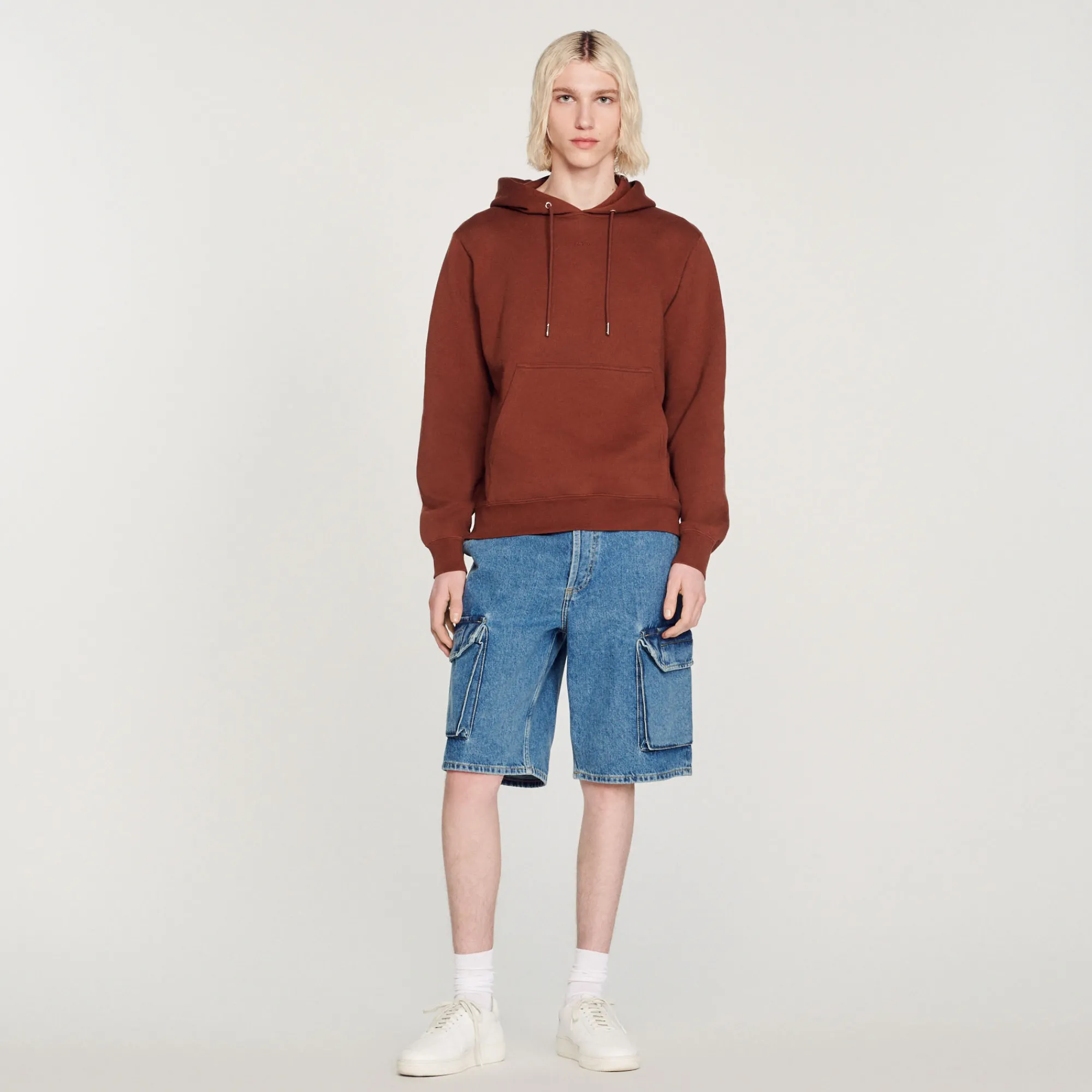 Felpa Uomo Ricamata In Cotone Biologico>Sandro Paris Fashion