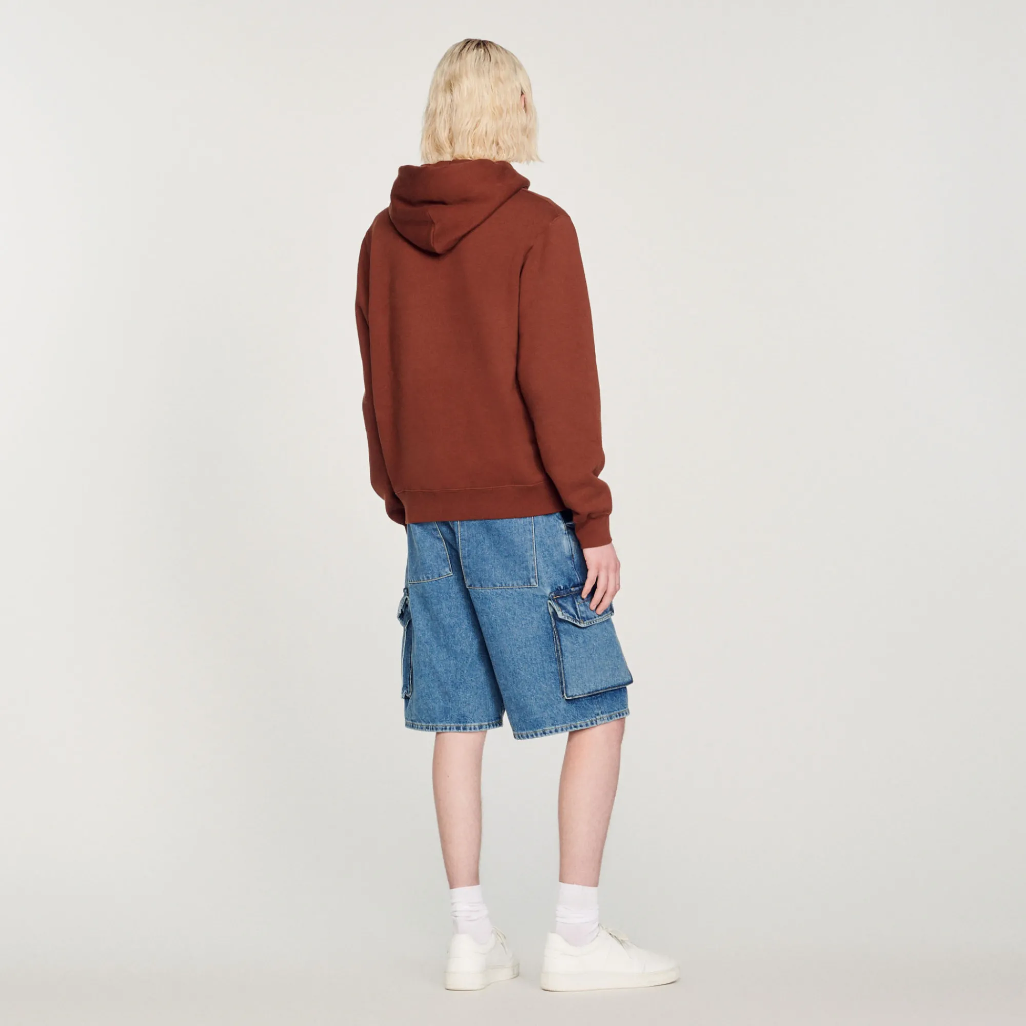 Felpa Uomo Ricamata In Cotone Biologico>Sandro Paris Fashion
