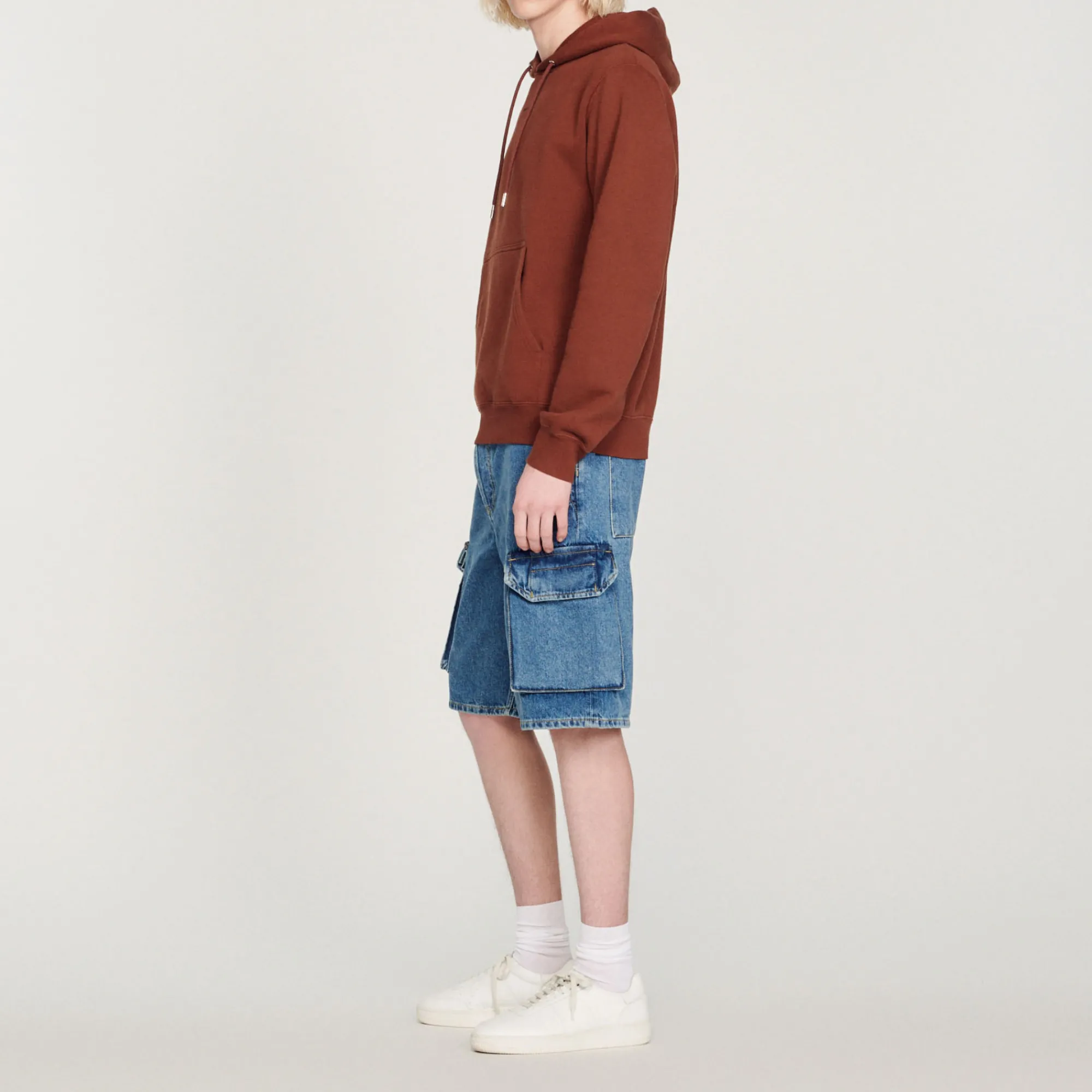 Felpa Uomo Ricamata In Cotone Biologico>Sandro Paris Fashion