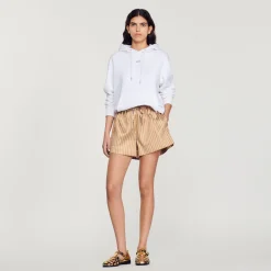 Felpa Uomo Ricamata In Cotone Biologico>Sandro Paris Sale