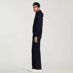 Felpa Uomo Ricamata In Cotone Biologico><noscript><img width=