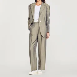 Giacca Da Tailleur Oversize>Sandro Paris Shop