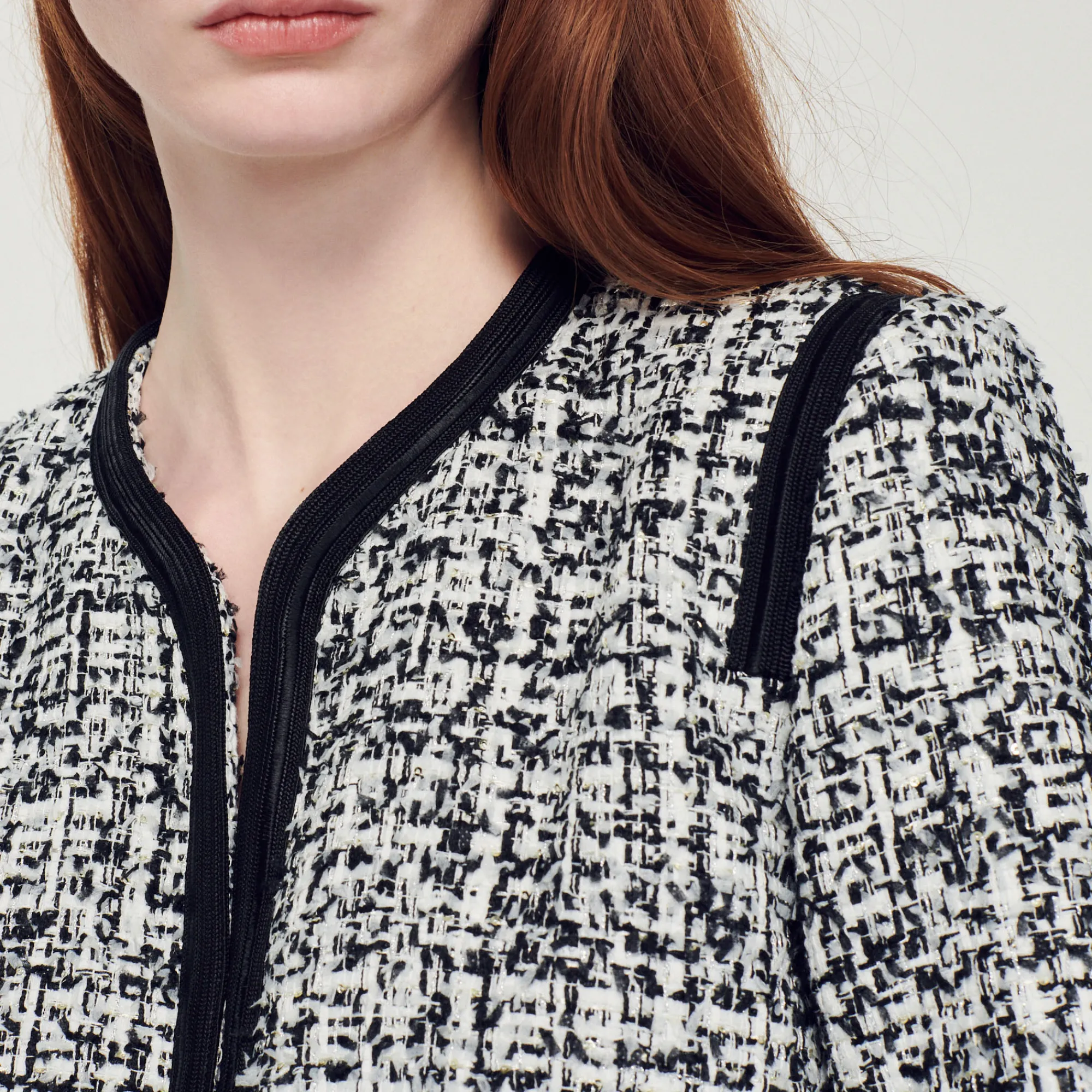 Giacca In Tweed>Sandro Paris Store