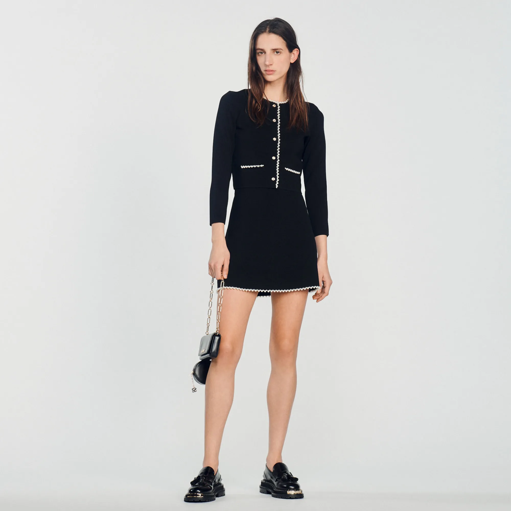 Giacca Ornata Da Perle>Sandro Paris Shop